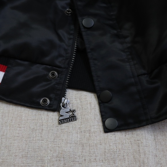 STARTER Black Bomber Logo Jacket NWT - Picture 5 of 16